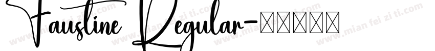 Faustine Regular字体转换